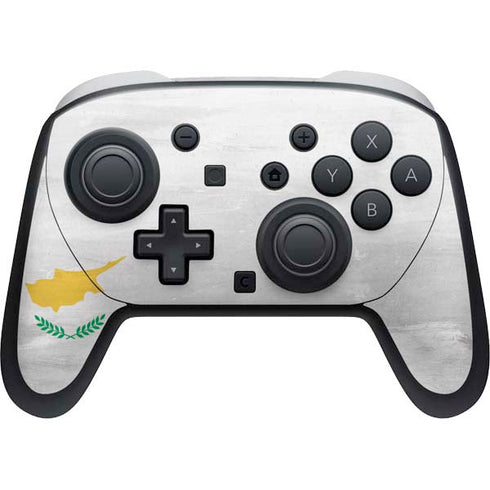 Cyprus Flag Distressed Nintendo Switch 2 (2025) Pro Controller Skin
